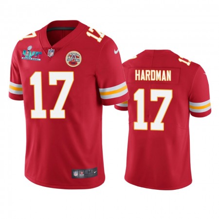 Tröjor Kansas City Chiefs Mecole Hardman 17 Röd Super Bowl LVII Vapor Limited - Män Tröjor Kansas City Chiefs Mecole Hardman 17 Röd Super Bowl LVII Vapor Limited - Män